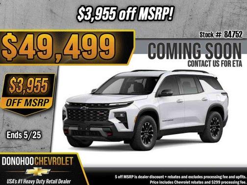 Polar White 2026 Chevrolet Traverse Z71