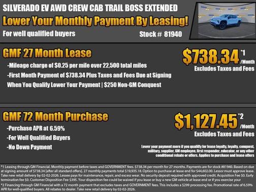 2026 Chevrolet Silverado EV Trail Boss