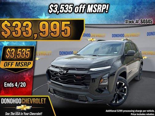 Mosaic Black Metallic 2026 Chevrolet Equinox RS
