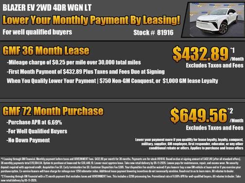 Summit White 2026 Chevrolet Blazer EV LT