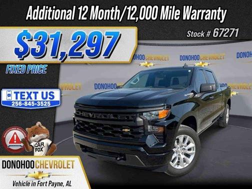 Black 2024 Chevrolet Silverado 1500 Custom