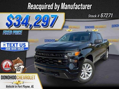 Black 2024 Chevrolet Silverado 1500 Custom