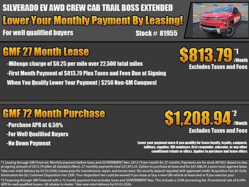 2026 Chevrolet Silverado EV Trail Boss