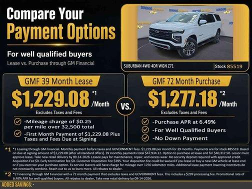Summit White 2026 Chevrolet Suburban Z71