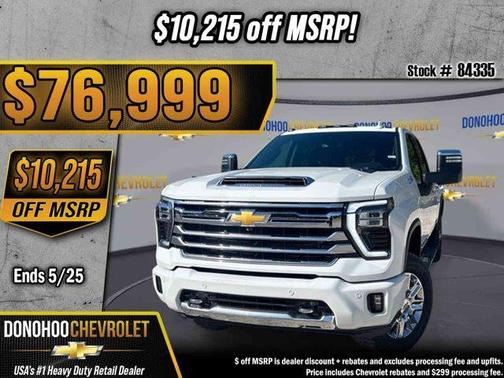 Summit White 2026 Chevrolet Silverado 2500 High Country