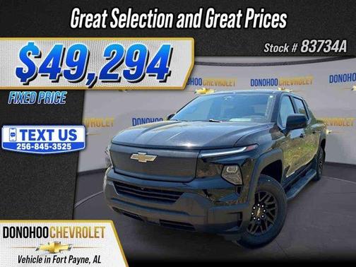 Black 2024 Chevrolet Silverado EV WT