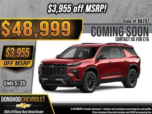 Radiant Red 2026 Chevrolet Traverse Z71