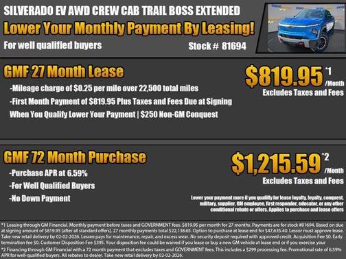 2026 Chevrolet Silverado EV Trail Boss