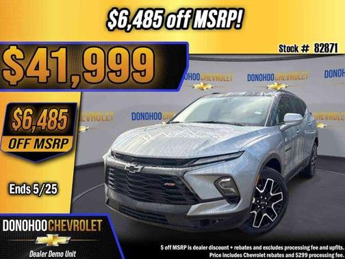 Sterling Gray Metallic 2026 Chevrolet Blazer RS