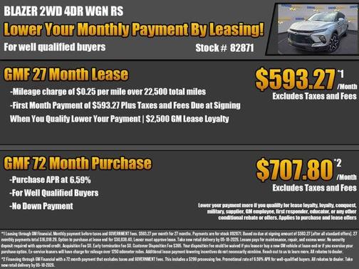 Sterling Gray Metallic 2026 Chevrolet Blazer RS