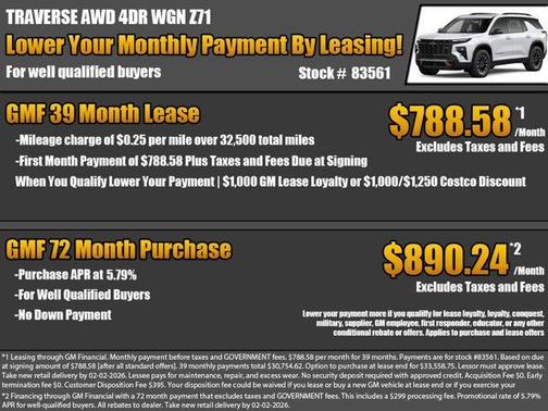 2026 Chevrolet Traverse Z71