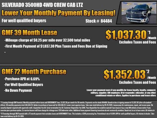 Black 2026 Chevrolet Silverado 3500 LTZ