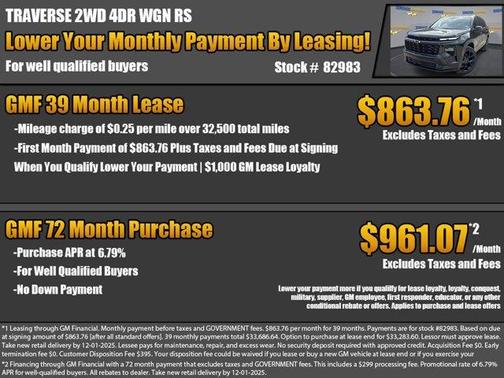 2026 Chevrolet Traverse RS