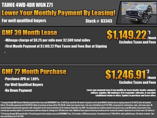 2026 Chevrolet Tahoe Z71