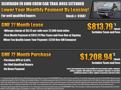 2026 Chevrolet Silverado EV Trail Boss