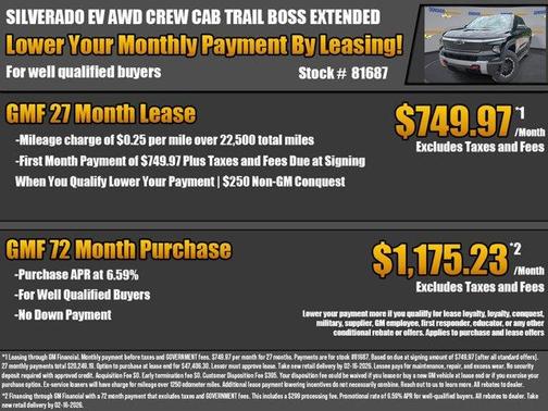 2026 Chevrolet Silverado EV Trail Boss