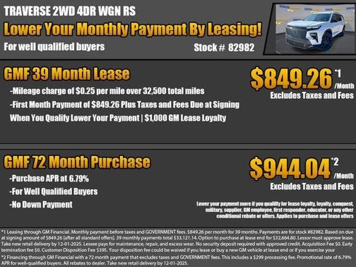 2026 Chevrolet Traverse RS