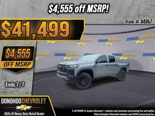 Sterling Gray Metallic 2026 Chevrolet Colorado Trail Boss