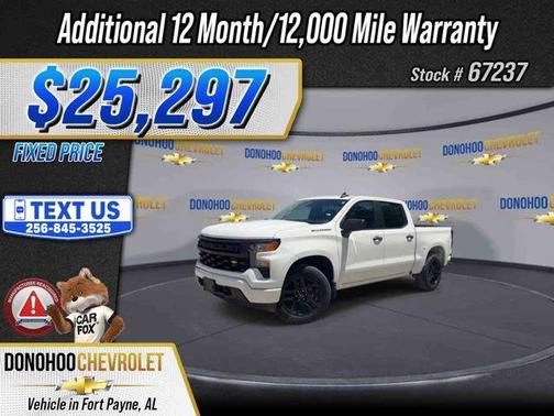 Summit White 2023 Chevrolet Silverado 1500 Custom