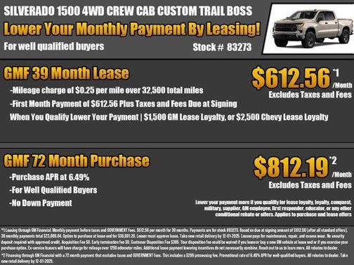 2026 Chevrolet Silverado 1500 Custom Trail Boss