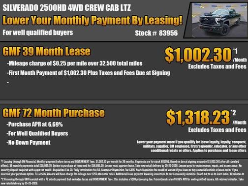 Black 2026 Chevrolet Silverado 2500 LTZ