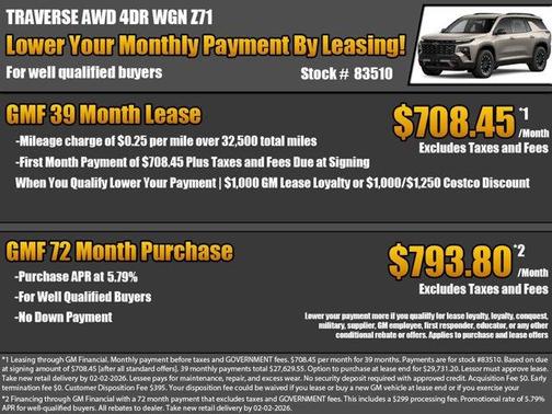 2026 Chevrolet Traverse Z71