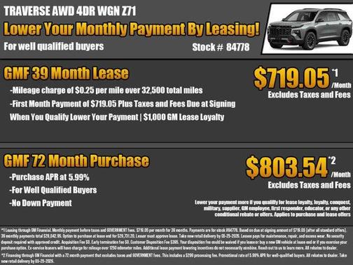 Sterling Gray Metallic 2026 Chevrolet Traverse Z71