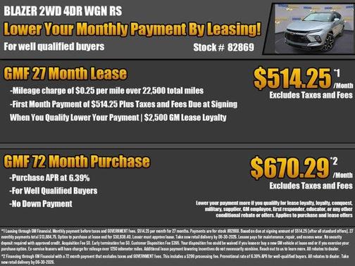 Sterling Gray Metallic 2026 Chevrolet Blazer RS