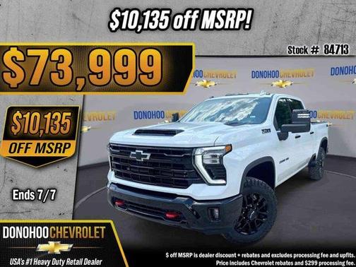 Summit White 2026 Chevrolet Silverado 2500 LTZ
