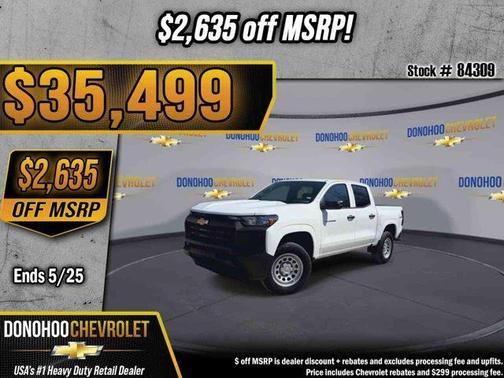 Summit White 2026 Chevrolet Colorado WT