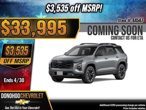 Sterling Gray Metallic 2026 Chevrolet Equinox RS