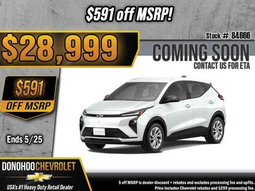 Summit White 2027 Chevrolet Bolt LT