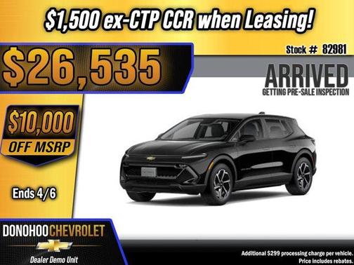 Black 2026 Chevrolet Equinox EV LT 1