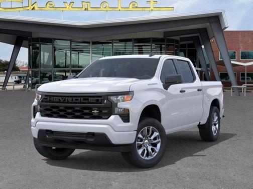 Summit White 2026 Chevrolet Silverado 1500 Custom