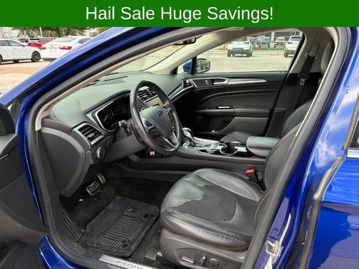 Blue 2014 Ford Fusion Titanium