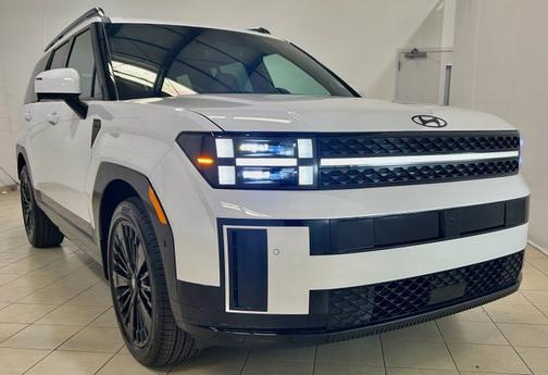Serenity White 2027 Hyundai SANTA FE HEV Calligraphy