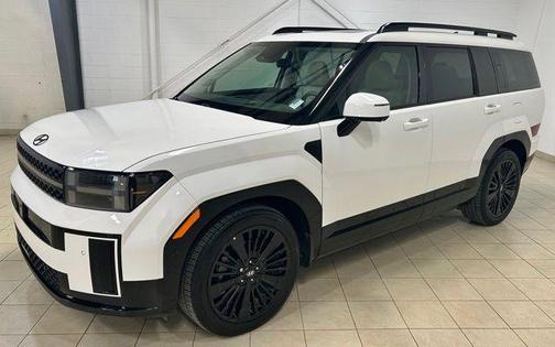 White 2025 Hyundai SANTA FE HEV Calligraphy