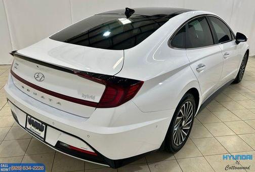 Serenity White 2023 Hyundai SONATA Hybrid Limited