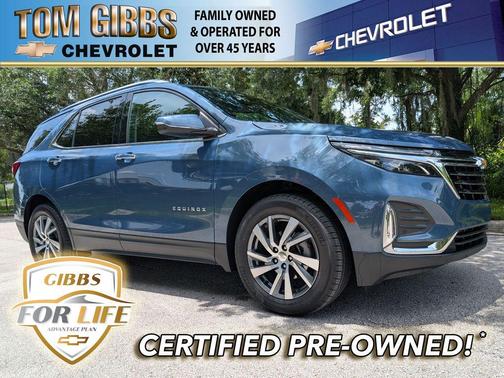 Lakeshore Blue Metallic 2024 Chevrolet Equinox Premier w/1LZ