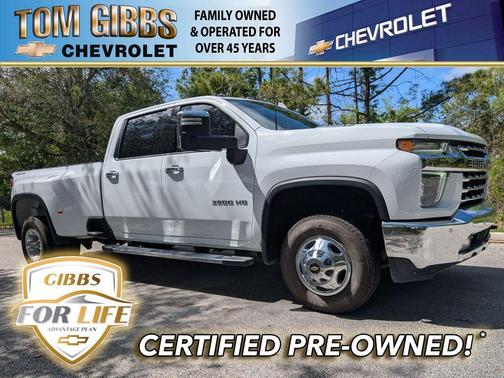 Summit White 2022 Chevrolet Silverado 3500 LTZ