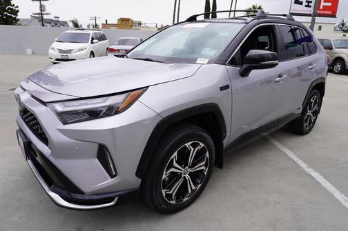 Silver Sky Metallic/Midnight Black Metallic 2024 Toyota RAV4 Prime XSE
