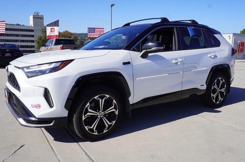 Wind Chill Pearl/Midnight Black Metallic 2024 Toyota RAV4 Prime XSE