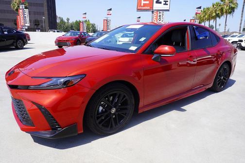 Supersonic Red 2025 Toyota Camry SE
