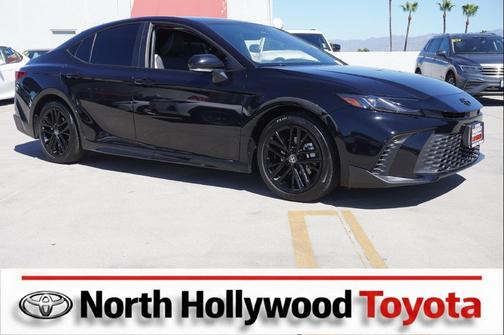 Midnight Black Metallic 2025 Toyota Camry SE