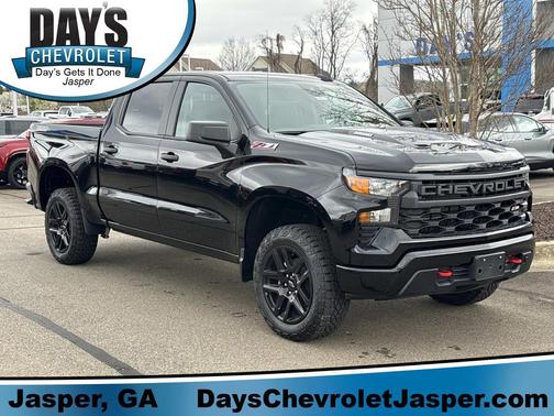 Black 2026 Chevrolet Silverado 1500 Custom Trail Boss