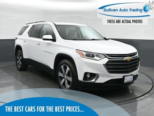 Summit White 2019 Chevrolet Traverse LT Leather
