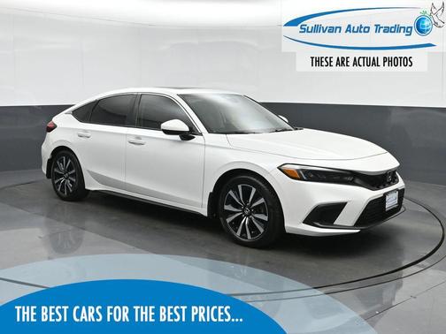 Platinum White Pearl 2024 Honda Civic EX-L