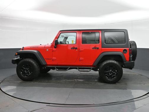 Firecracker Red Clearcoat 2017 Jeep Wrangler Unlimited Willy Wheeler 4x4