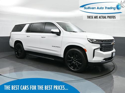 Summit White 2021 Chevrolet Suburban Premier