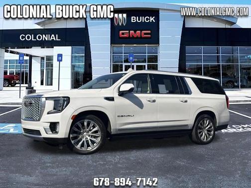 White Frost Tricoat 2021 GMC Yukon XL Denali